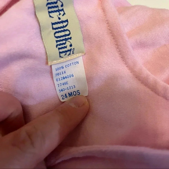 Vintage Okie Dokie Pink BUBBLE OVERALLS Size 24M 100% Cotton Heart Horses - Picture 6 of 9